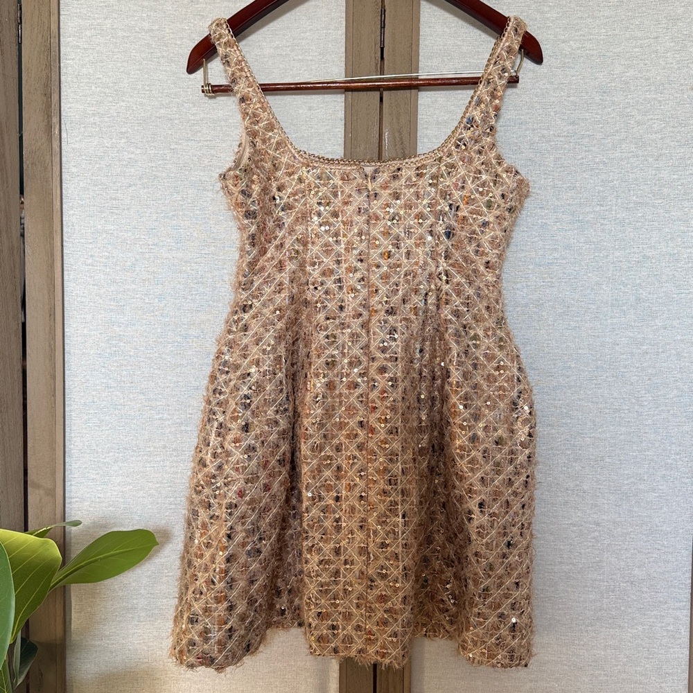 NWT Maeve Tweed Fit & Flare Mini Dress - Picture 6 of 11